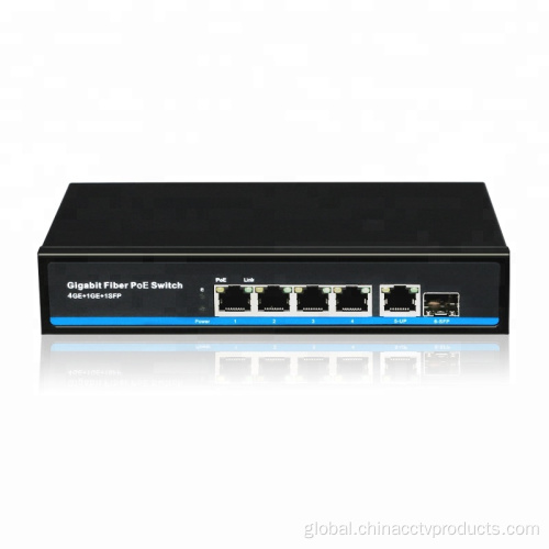 Full Gigabit Poe Switches 4port 1000Mbps high power PoE Switch price good Manufactory